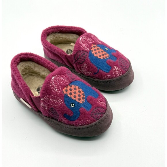 Acorn Other - Acorn Kids' Slippers Colby Gore‎ Moccasins, Magenta Elephant Toddler Kid 8-9 Fur